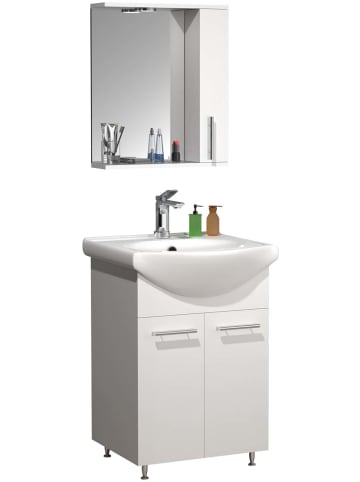 ebuy24 Badmöbelset LisaloM Weiß 55 x 45 cm