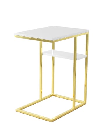Kayoom Beistelltisch Lucilla in weiß - gold