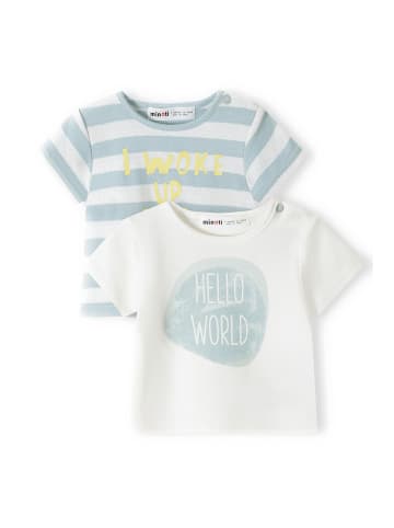 Minoti 2er-Set: T-Shirt bold 2 in weiß