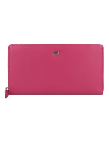 Braun Büffel Joy Geldbörse RFID Schutz Leder 19 cm in pink