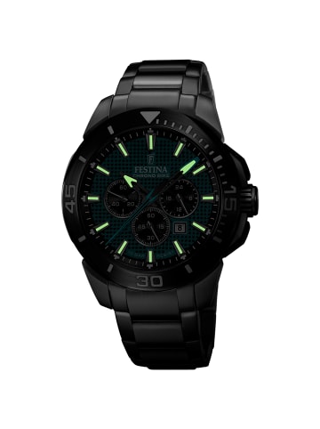 Festina Chronograph-Armbanduhr Festina Chrono Bike silber extra groß (ca. 47mm)