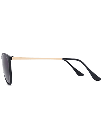 styleBREAKER Sonnenbrille in Schwarz / Grau Verlauf