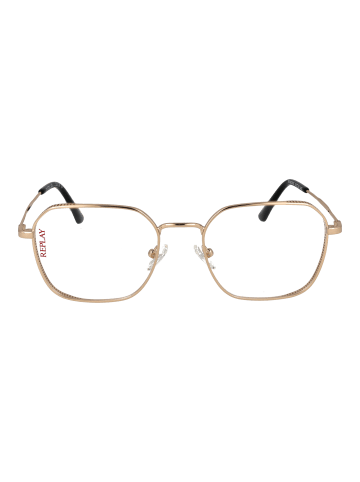 Replay Unisex Optische Fassungen Quadrat Gold