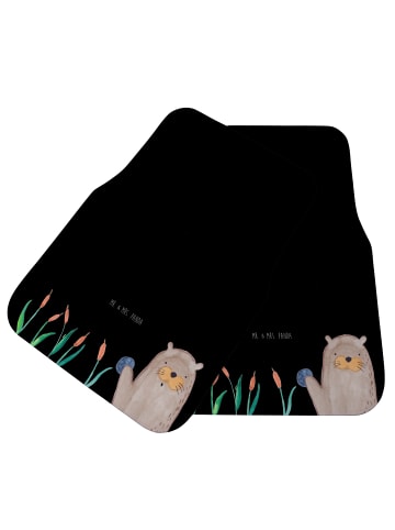 Mr. & Mrs. Panda Automatte Otter Stein ohne Spruch in Schwarz