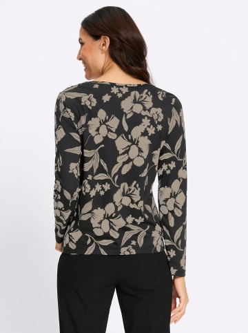 WITT WEIDEN Print-Shirt in schwarz-sand-bedruckt