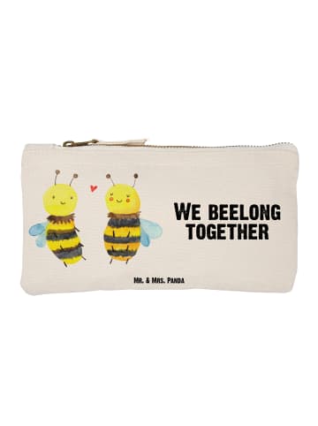 Mr. & Mrs. Panda Schminktasche Biene Verliebt mit Spruch in Weiß