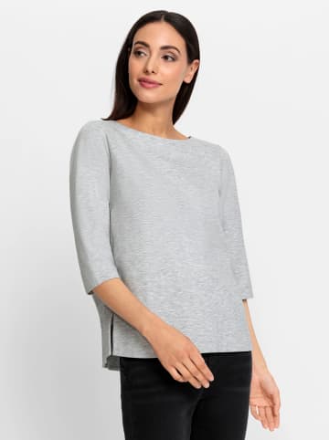 Heine Shirt in steingrau-meliert