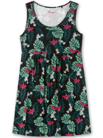 sheego Sommerkleid in schwarz-gemustert