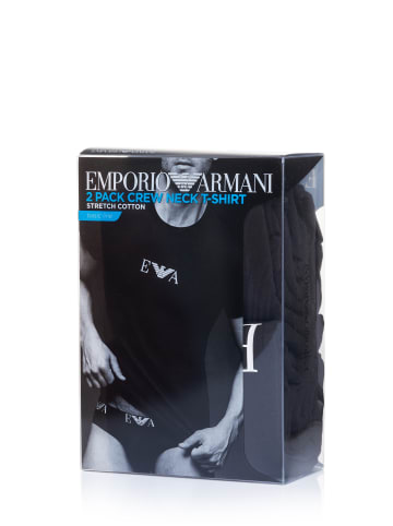 Armani Rundhals T-Shirt für Herren in uni