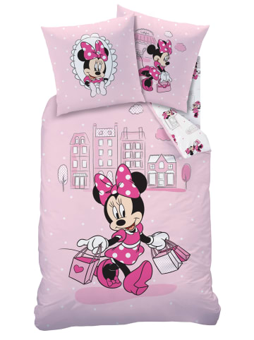 Disney Minnie Mouse Mädchen Bettwäsche-Set "Disney's Minnie Mouse - Shopping" in Rosa