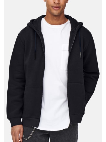 ONLY & SONS Sweatjacke / Hoodie Ceres in Schwarz / dunkelblau