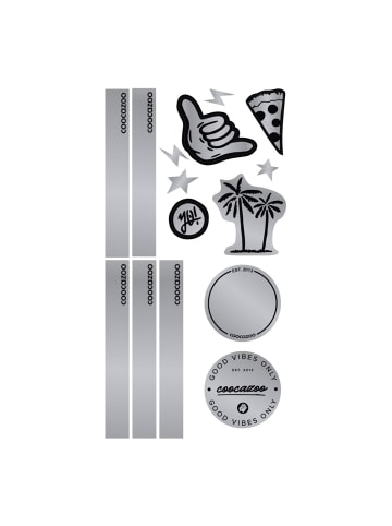 Coocazoo Reflektierendes Sticker-Set in Black