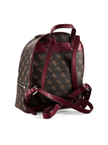 Guess Follie City Rucksack 28 cm in brown logo