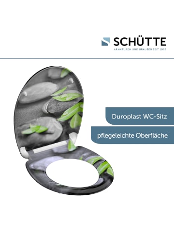 Schütte Duroplast WC Sitz STONE mit Absenkautomatik - (L) 45 x (B) 37 x (H) 4 cm