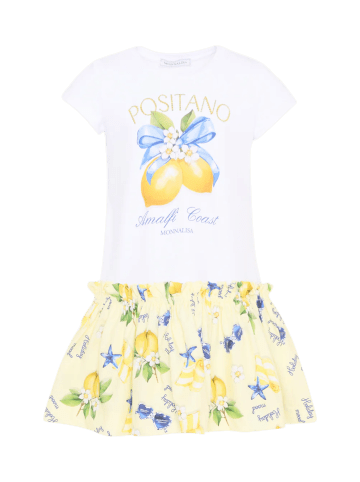 Monnalisa Kleid 11G916RU Mehrfarbig