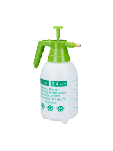 relaxdays 2x Drucksprüher in Weiß/ Grün - 1,5 l