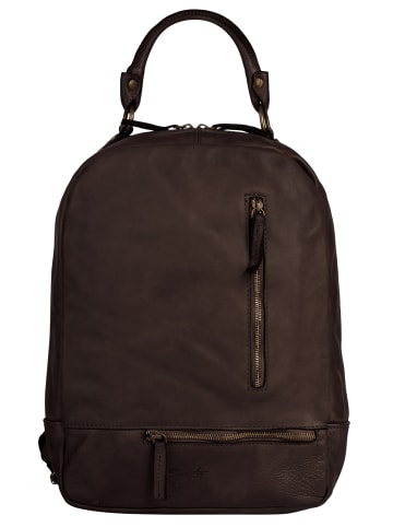 Samantha Look Rucksack echt Leder in braun