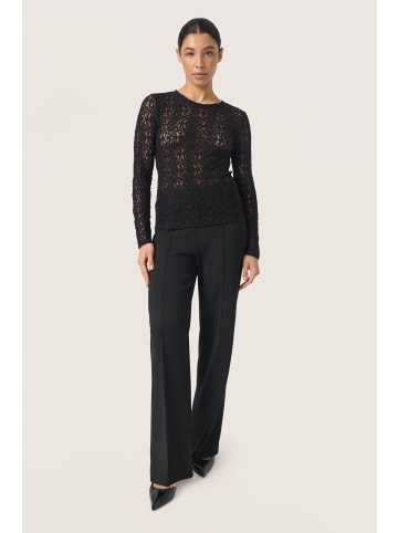 Soaked in Luxury Langarm-Shirt SLMaleve Slim fit in Black