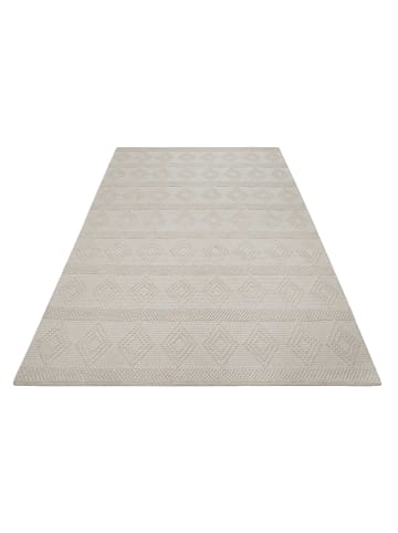 ESPRIT Handweb-Teppich Emmy in creme weiß