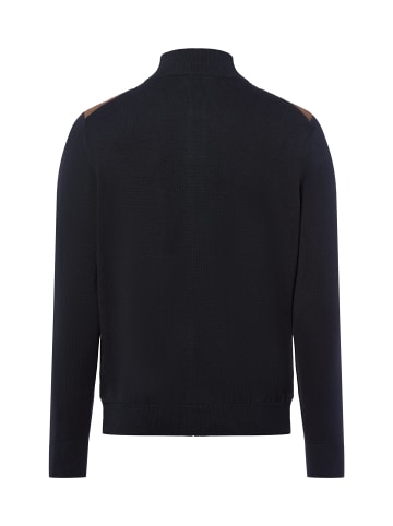 Bugatti Strickjacke in marine braun - 0001