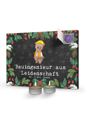 Mr. & Mrs. Panda adventskalender mit duftkerzen Bauingenieur Lei... in Kreidetafel