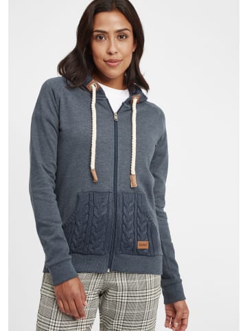 Oxmo Kapuzensweatjacke in blau