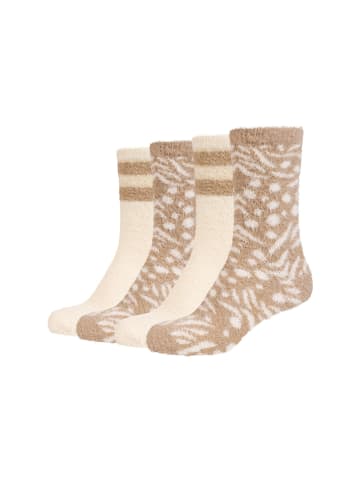 camano Socken cozy lurex 4er Pack travertine