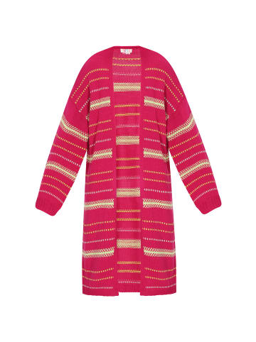 IZIA Cardigan in fuchsia lime
