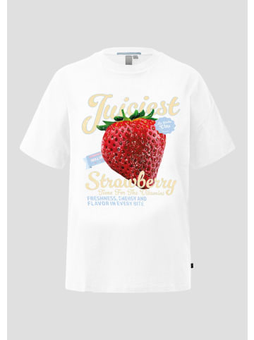 QS T-Shirt in 01D1_weiß