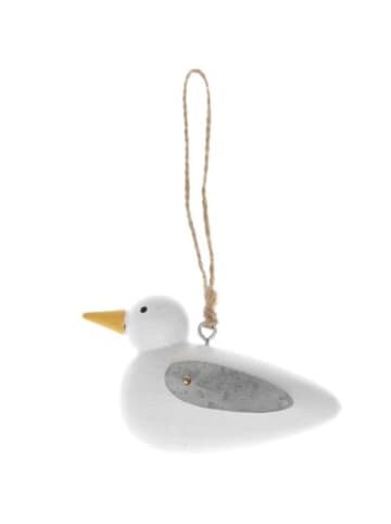 Rico Design Nonbook - Holzhänger Möwe, mit Metall-Flügel, klein, Weiß,