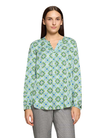 CARTOON Blusenshirt mit Muster in Green/Blue