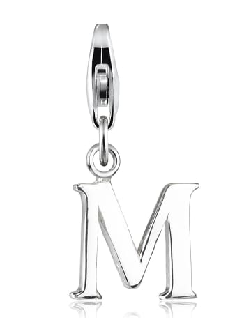 Elli Charm 925 Sterling Silber Buchstabe, Buchstabe - M in Silber