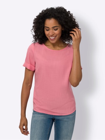 Sieh an! Schlupfbluse in flamingo