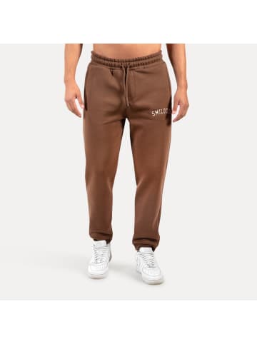 SMILODOX Jogginghose Kayson in Dunkelbraun