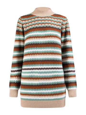 usha FESTIVAL Damen Strick Pullover in Tanne Mehrfarbig