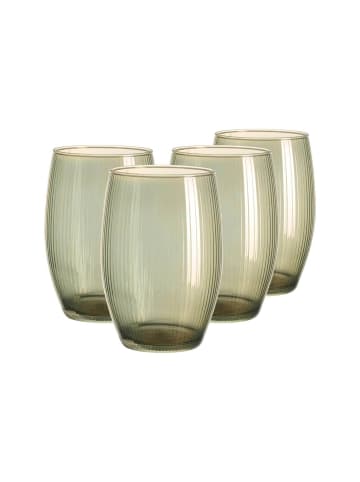 4er Set Windlichter Elysia in Altgold ø 14 cm