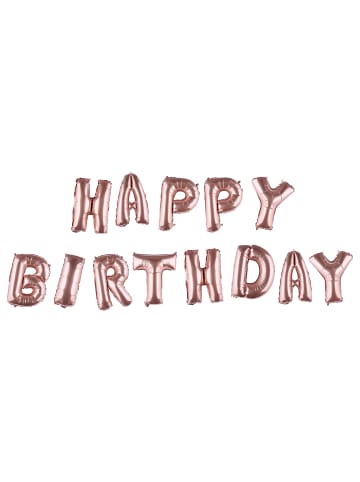 Butlers Folienballon UPPER CLASS Happy Birthday in Gold