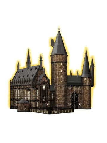 Ravensburger Konstruktionsspiel Puzzle 540 Teile 3D Puzzle Hogwarts Schloss - Die Große Halle - Night Edition Ab 10 Jahre in bunt