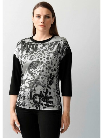 Alba Moda Shirt mit platziertem Druck in schwarz