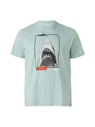 S. Oliver Rundhals T-Shirt für Herren in trkis