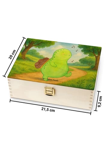 Mr. & Mrs. Panda Teekiste Holz Schildkröte Pfeifen Design ohne S... in Weiß