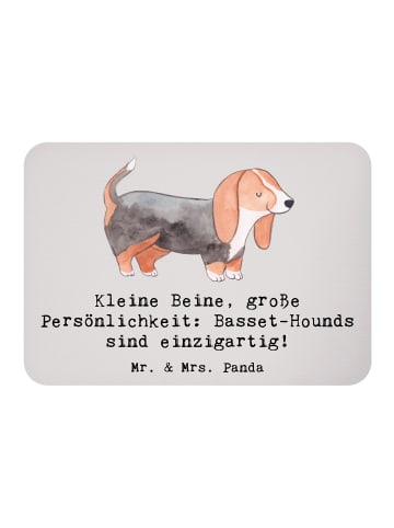 Mr. & Mrs. Panda whiteboardmagnet Basset Hound Persönlichkeit mi... in Grau Pastell