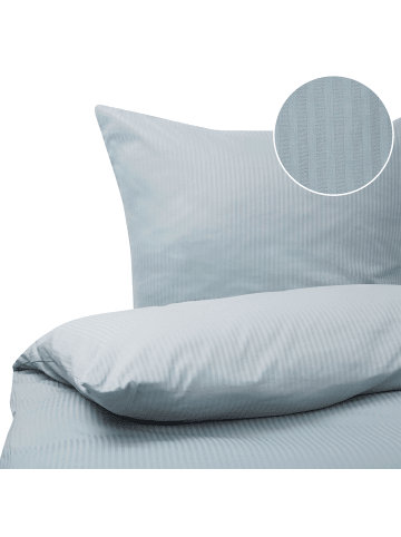 Beliani 3-tlg Bettwäsche-Set AVONDALE in Grau