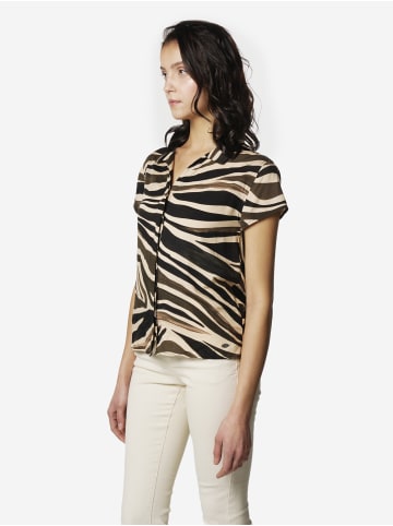 KOROSHI Damenhemd mit kurzen Ärmeln in bunt