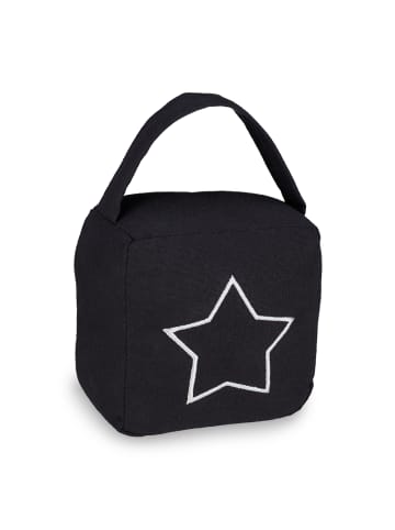relaxdays 2 x Türstopper "Sack" in Schwarz