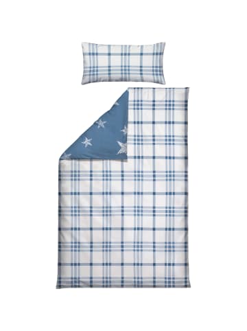 Erwin Müller Fein Biber Wendebettwäsche in blau