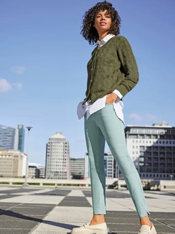 WITT WEIDEN Ajourstrickjacke in oliv