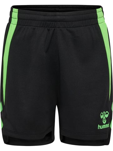 Hummel Verstellbare Taille Kurze Hose Hmllead Kinder in BLACK/GREEN GECKO