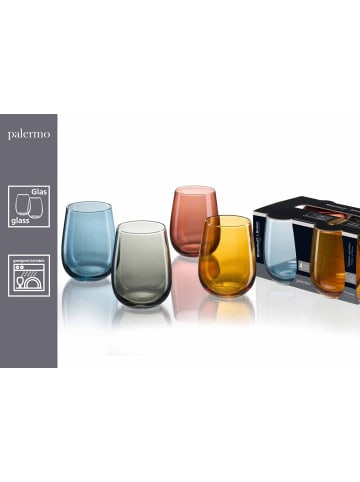 Ritzenhoff & Breker 4er Set Trinkgläser Palermo 475 ml in bunt