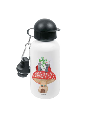 Mr. & Mrs. Panda Kindertrinkflasche Marienkäfer Fliegenpilz ohne... in Weiß